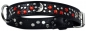 Preview: Hundehalsband Leder Strass Swarovski-Elements M/H012