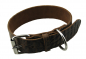 Preview: Hundehalsband Leder  Braun Halsumfang 37-47cm Breite 4cm Indi09